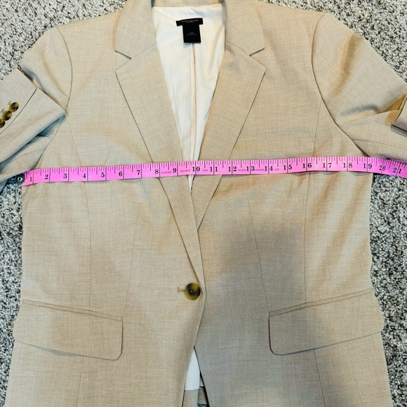 Ann Taylor/ Loft Tan Women's Formal Career One Button Blazer Size 10 - Picture 9 of 9